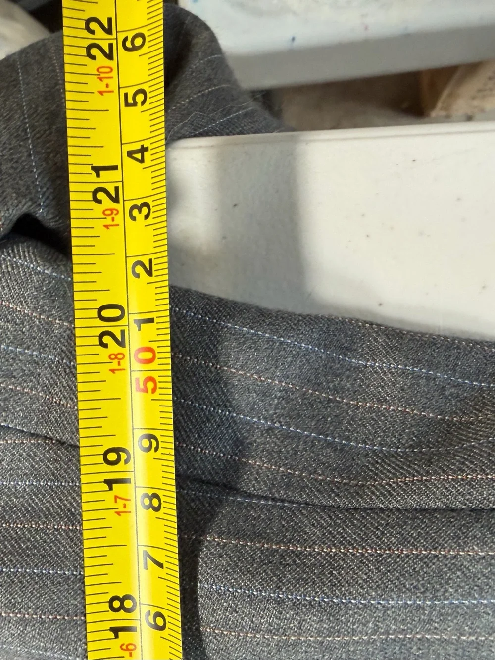 Men's Gray Pinstripe Sport Coat Blazer